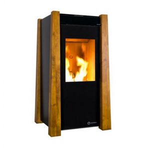 Po&ecirc;le &agrave; granul&eacute;s de bois 9.5kw noir/bois Ecoforest 20887