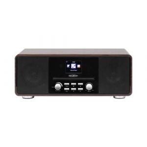 Reflexion HRA19INT/WD Radio de table Internet DAB+, FM, Internet AUX, Bluetooth, CD, radio internet bois