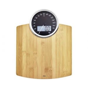 ADE BE 1719 Luna P&egrave;se-personne num&eacute;rique Plage de pes&eacute;e (max.)=180 kg bambou