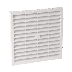 Grille de ventilation rectangulaire pour fa&ccedil;ade avec ergots 150 M  - NICOLL - M161