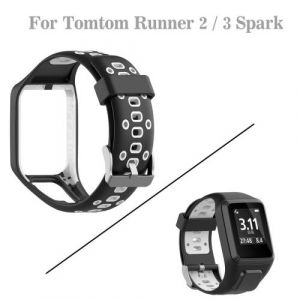 Pour Tomtom Runner 2/3 Spark / 3 Remplacement du sport montre en silicone bracelet