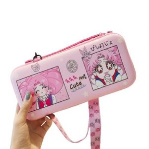 Sac de rangement pour Nintendo Switch FONGWAN motif de dessin animé avec bandoulière réglable - Sailor Moon
