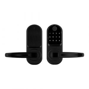 RF-S829 Keyless Entry Smart Lock with Fingerprint, App Control & 5 Unlock Methods – Aluminum Alloy Electronic Deadbolt for Front Door Security(noir)