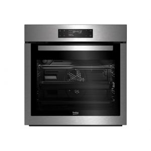 Beko BIRY16500XOS - Four - encastrable - niche - largeur : 56 cm - profondeur : 55 cm - hauteur : 59 cm - avec système auto-nettoyant - classe A - acier inoxydable