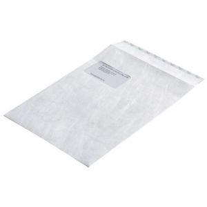 tyvek tyvek versandtaschen c4, mit fenster, 55 g/qm noir