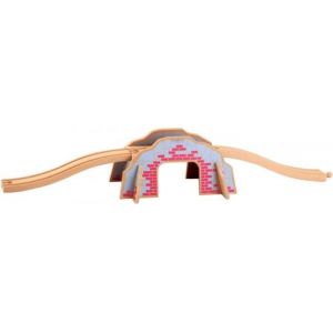 Beeboo - 0023268 - accessoire circuit train en bois - tunnel et pont