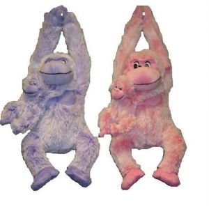 Peluche Gorille avec B&eacute;b&eacute; 39 cm