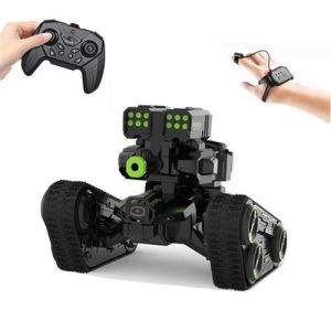 Voiture Télécommandé JJR/C 538 Gesture Sensing Remote Control Two-Wheel Tank Battle Spray Truck Vert