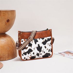 Sac cabas léopard tendance femme marron