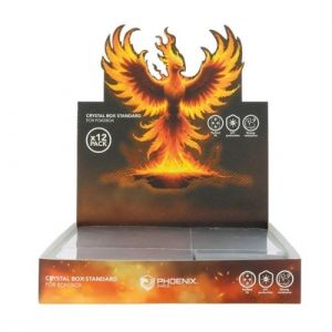 Lot de 12 protections souples Cristal pour Pok&eacute;box Pok&eacute;mon Phoenix Shield