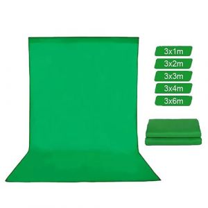 Fond d'&eacute;cran vert, tissu en mousseline, studio photo Youtube, vert, 6000x3000