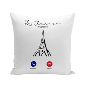 Fabulous Housse de coussin blanc La France M'Appelle Tour Eiffel [40x40 cm]