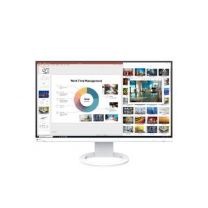 EIZO FlexScan EV2760-WT - &Eacute;cran LED - 27" - 2560 x 1440 QHD - IPS - 350 cd/m&sup2; - 1000:1 - 5 ms - HDMI, DVI-D, 2xDisplayPort - haut-parleurs - blanc