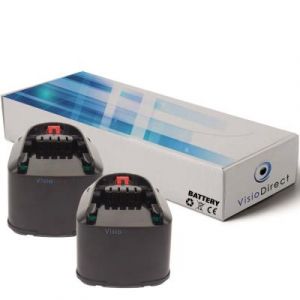 Lot de 2 batteries pour Bosch AHS 52 Li taille-haies 3000mAh 18V - Visiodirect -
