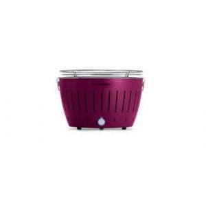 LotusGrill - NOUVEAU MODÈLE 2019 - Mini Barbecue LILAS Ø 25,8 cm avec piles et câble d'alimentation USB