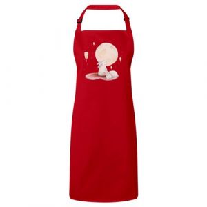 Fabulous Tablier Cuisine Premium Rouge Lapin et Lune