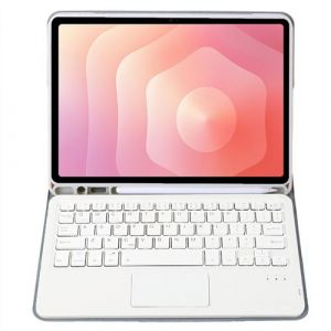 Coque Clavier Bluetooth FLOODKING pour Samsung Galaxy Tab S11 &ndash; Clavier QWERTY S&eacute;parable avec Touchpad, Porte-Stylet, &Eacute;tui de Protection &ndash; Gris