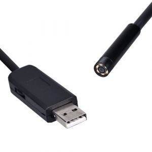 Webcam Endoscope étanche USB 2M 6LED - Noir