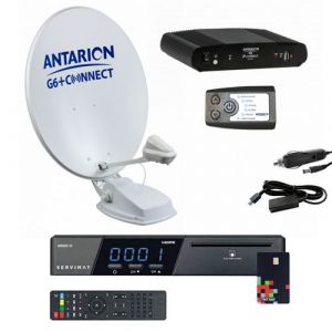 pack parabole satellite automatique 85cm récepteur tntsat hd positionneur
