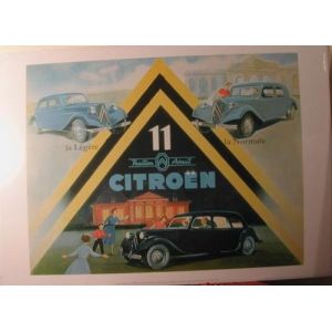 Traction Citroen - 50x70 cm - AFFICHE / POSTER