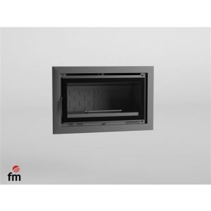 FM Insert de cheminée IT-100 FK 13,3kW foyer en fonte et verre sérigraphie