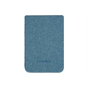 PocketBook Shell series - Étui à rabat pour lecteur eBook - plastique, polyuréthane, microfibre - bleu - 6" - pour PocketBook Basic Lux 2, Touch Lux 4