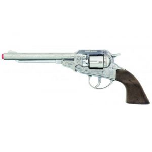 Gonher Toy revolver cowboy 8 écossais 27,5 cm argent