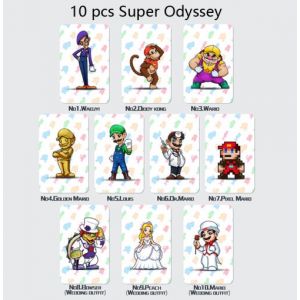 10pcs Jeux de Cartes super Odyssey Amiibo Zelda Breath of the Wild Zelda AMIIBO nfc Tag Carte compatible Nintendo switch Wii U