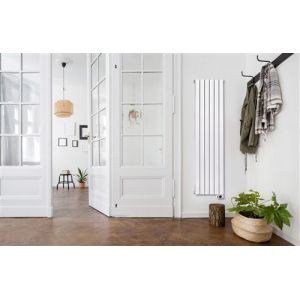 Radiateur électrique à inertie fluide 2000 W DELTACALOR Ramada vertical blanc