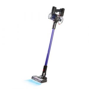 PRIMO PR511SV Aspirateur Balai 3-en-1 Sans Fil BLDC - Aspirateur Sans Sac - Aspirateur &agrave; Main - Puissance max 20 kPa - Bleu/Rouge