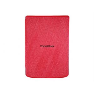 PocketBook - Étui à rabat pour lecteur eBook - cuir imitation PU, coton, plastique - rouge - pour PocketBook Verse, Verse PRO