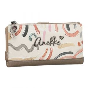 Anekke - Portefeuille tout-en-un souple "Olympia" - L - 21 x 10 x 2 cm - Multicolore