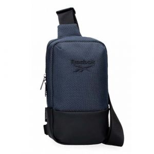 Reebok - Sac mono-bretelle homme "Roger" - marine - 12,5 x 24 x 5,5 cm - Bleu