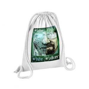 Fabulous Sac de Gym en Coton Blanc Game of Geek Walter White Walker Breaking Bad 12 Litres