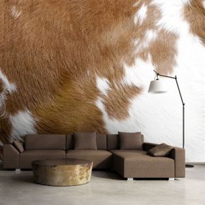 Papier peint Peau de vache-Taille L 400 x H 309 cm