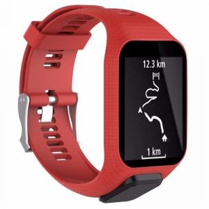 Strap-it Bracelet silicone - compatible pour TomTom Runner 2 (rouge)