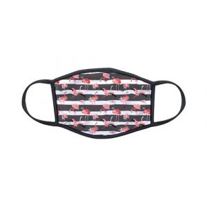 Masque tissu anti-projection anti-poussière personnalisé par 4E1 Fashion Flamant rose Kawaii design 13