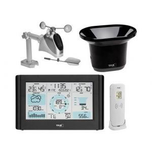 TFA Dostmann WEATHER PRO 35.1161.01 Station m&eacute;t&eacute;o radiopilot&eacute;e Pr&eacute;visions m&eacute;t&eacute;orologiques 12 &agrave; 24 heures Nombre de capteurs max. 3