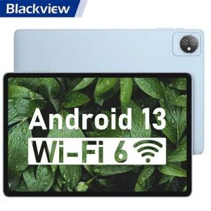 Blackview Tab 70 WiFi Tablette Tactile 10.1 pouces HD+ IPS Android 13 2.4G+5G WiFi 6, RAM 8 Go ROM 64 Go/SD 1 To 6580mAh - Bleu