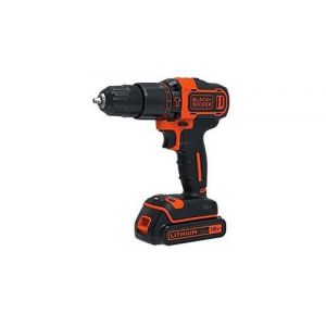 Black & decker bdchd18kb2-qw perceuse à percussion sans fil 2 vitesses 18v - lithium - 2 batteries - 1 chargeur 400ma et coffret de rangement