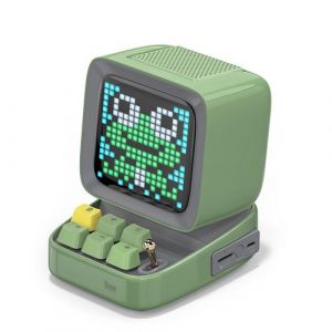 Enceinte bluetooth Divoom Ditoo rétro Pixel Art alarme-réveil panneau d'affichage LED Vert