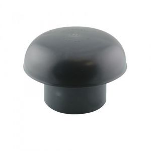 &oslash; 100 chapeau de ventilation pvc gris ardoise - G&eacute;n&eacute;rique - IN-SCHAP100-001
