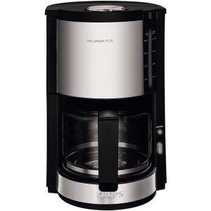 cafeti&egrave;re &eacute;lectrique de 1,25L pour 10 tasses 1100W gris noir km321 krups