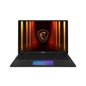 MSI Titan 18 HX AI A2XWJG-609FR - Intel Core Ultra 9 - 285HX / jusqu'à 5.5 GHz - Win 11 Pro - GeForce RTX 5090 - 64 Go RAM - 2 To SSD NVMe x 2 + 2 To M.2 2280 SSD NVM Express (NVMe) - 18" 3840 x 2400 (UHD+) @ 120 Hz - 2.5 Gigabit Ethernet - Wi-Fi 7, Blue