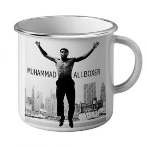 Fabulous Mug en m&eacute;tal &eacute;maille Mohamed Ali Boxer De Legendes