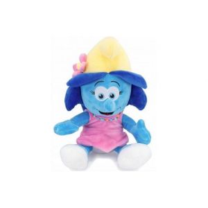 Peluche bouton d'or schtroumpfette 33 cm - set doudou enfant collection schtroumpf avec 1 carte tigre