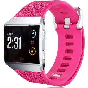 Strap-it Bracelet silicone - compatible pour Fitbit Ionic (rose)