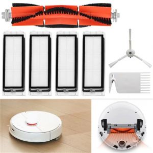 1set Brosse Filtres c&ocirc;t&eacute; brosse de nettoyage outil pour Xiaomi Roboroc Aspirateur @uiao