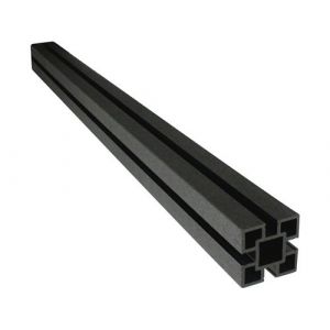 Poteau en composite pour cl&ocirc;ture en composite - Noir