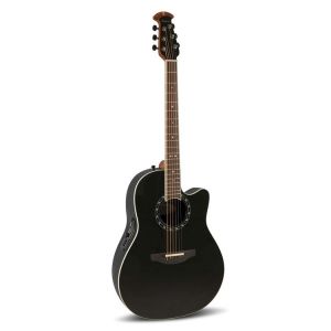 Ovation Standard Balladeer Deep Contour Cutaway Noir Folk &eacute;lectro